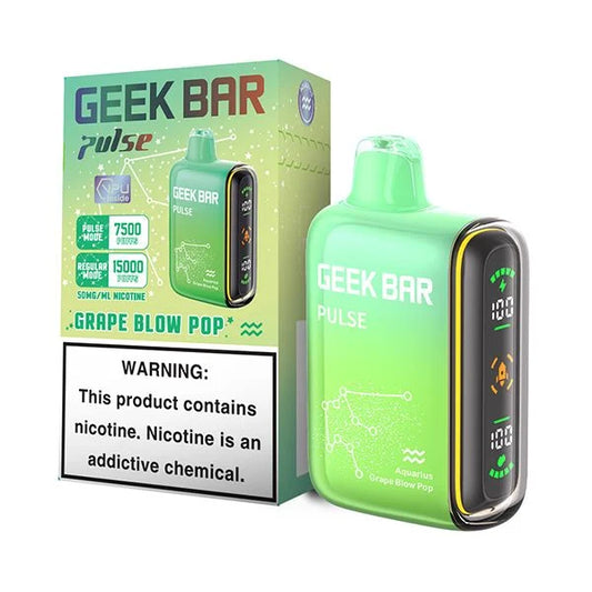Geek Bar Pulse 15000 in Grape B-Pop Vape