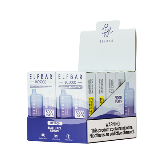 Elf Bar BC5000 Blue Razz Lemon Disposable Vape